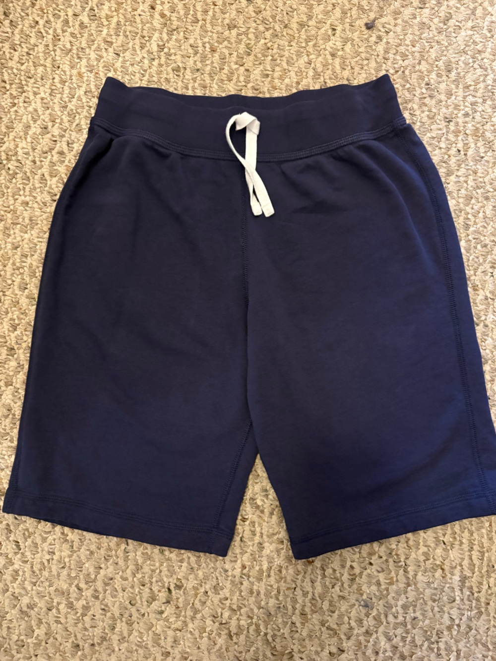 Hanna Andersson Girl’s Navy Blue Shorts with White Drawstring, Size 14